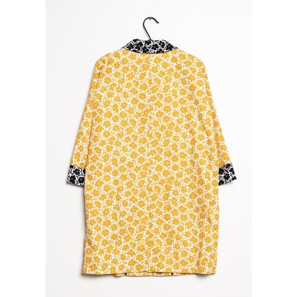 Rare Designer l Love Moschino Bright Orange Floral Unlined Lightweight Coat Sz 4 - Picture 8 of 14